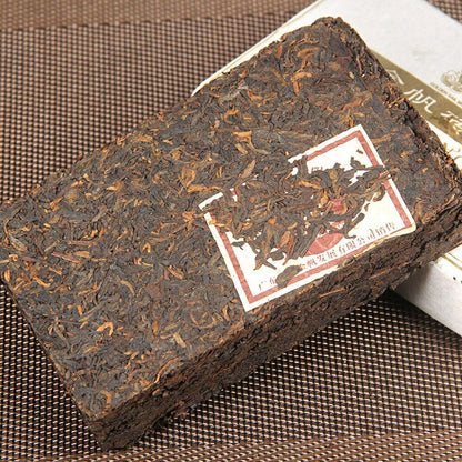 Golden Sail Puerh Tea MengHai Boiled Pu-erh 250g 2852 Mature Puer Tea Brick -