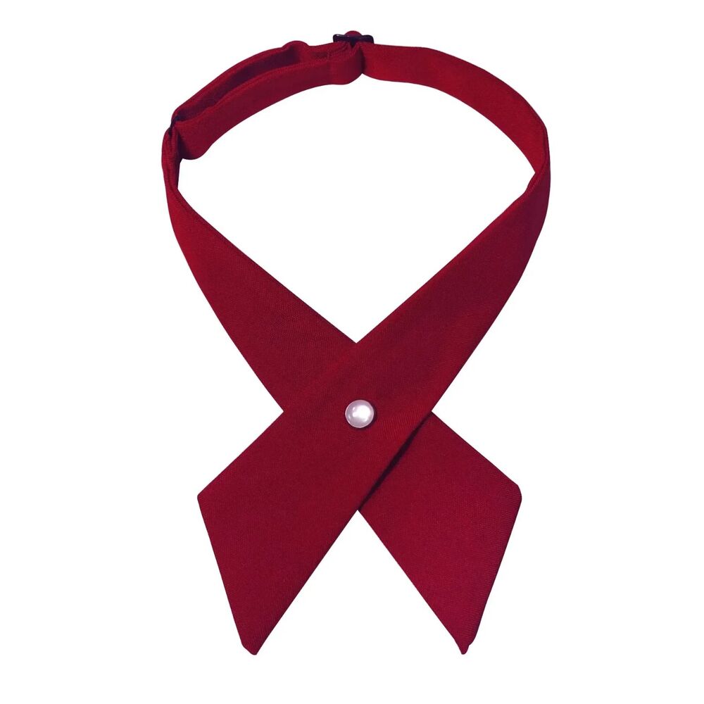 Women Criss Cross Bow Ties Fashion Solid Detachable Collars Apparels Accessories
