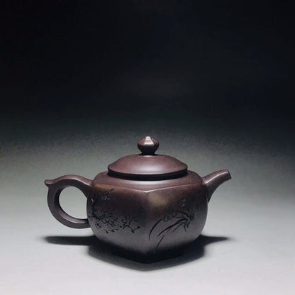 vintage chinese yixing purple clay teapot zisha ceremony teaware collection rare