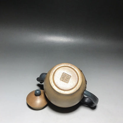 vintage chinese yixing purple clay teapot zisha ceremony carving Collectible art
