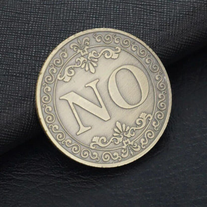 Yes Or No Decision Coin Metal Gift Art Souvenirs Commemorative Collection 40x3mm