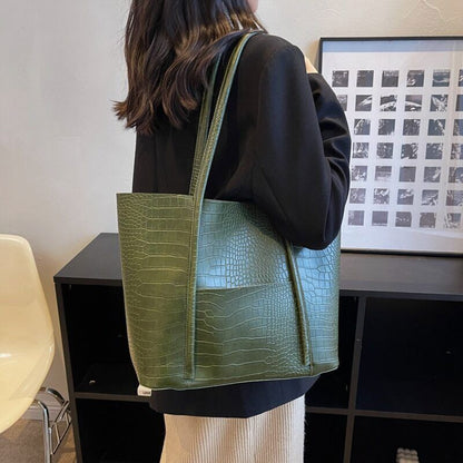 PU Leather Shoulder Bag Women Winter Female Handbags Purses Tote Bags