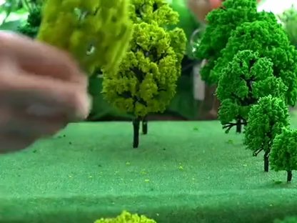 Artificial Miniature Tree 20-70Pcs Plastic Train Scenery Railroad Building Decor