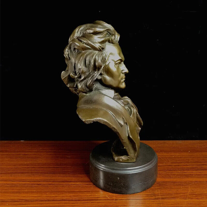 Metal Figurine Beethoven Bronze Statue Home Decor Sculptures Musician,pianist
