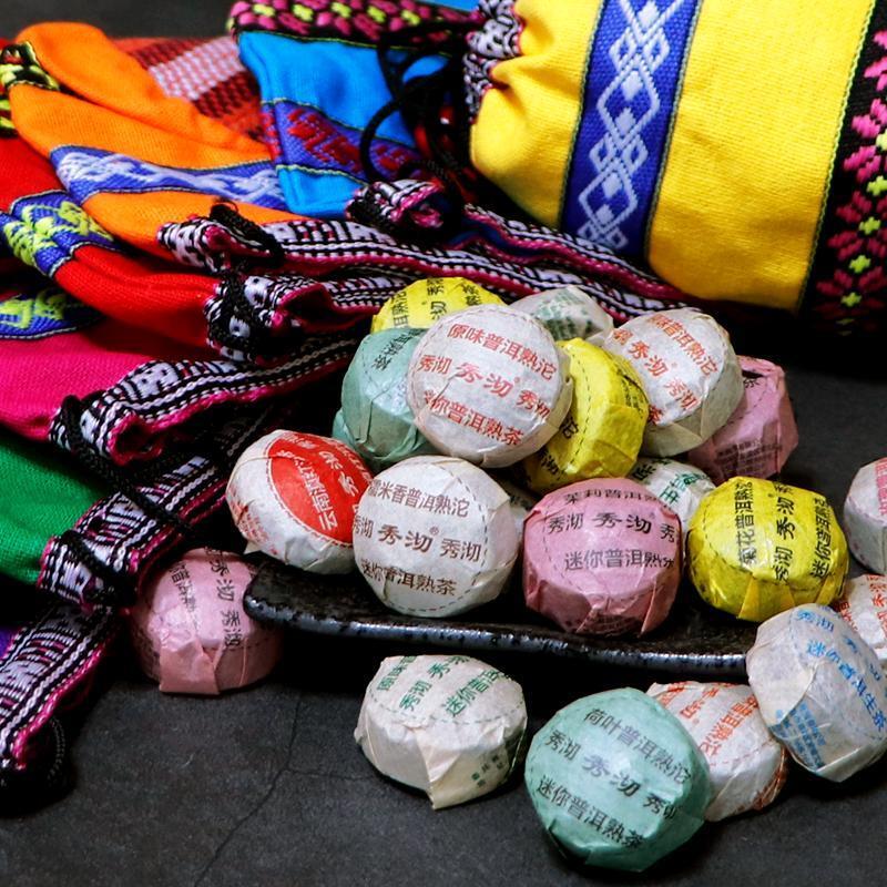 10 Different Flavor Puer Tea Yunnan Mini Puerh Tuocha Aged Puer Total 50 Pcs