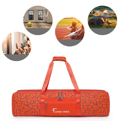 Waterproof Print Yoga Mat Storage Bag Portable Handbag Fitness Shoulder Bags