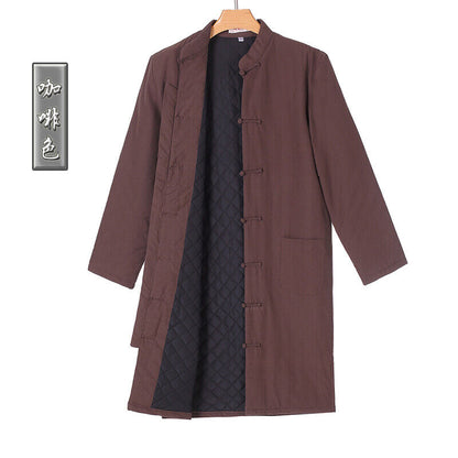 Chinese Traditional Tang Jacket Lonf Kung fu Tai chi Uniform Martial Coat Thick