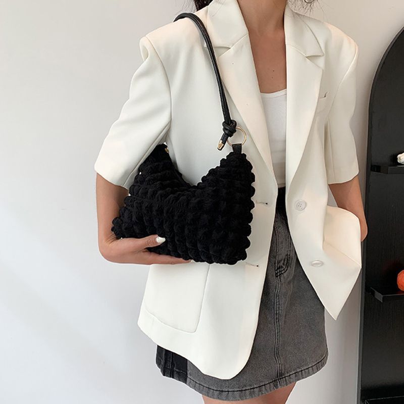Armpit Bag Underarm Lightweight One Shoulder Bags Small Cotton Square Purse 1PC