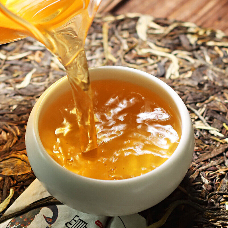 357g Yunnan Iceland Pu'er tea raw tea ancient tree tea Pu'er seven cakes tea