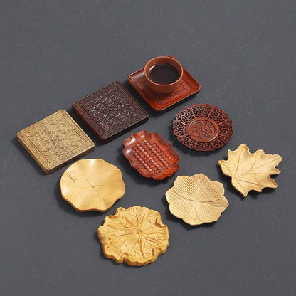 Chinese Wooden Tea Coasters|Coffee Coasters|Tea Accessories