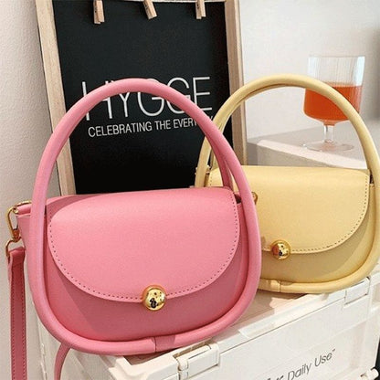 Shoulder Bags Leather Crossbody Bag Handbags Vintage Versatile 18*14*9 cm Black
