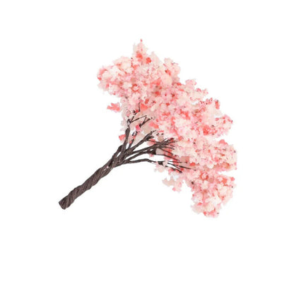 Miniature Cherry Flower Trees Model 65mm Plant Diorama Sand Table Layout 5-10Pcs