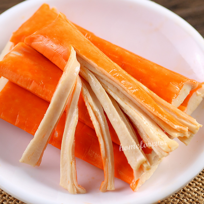 Haixin Bbq Flavored Crab Sticks 14g X 20 Bags 中国零食 休闲食品 手撕蟹柳棒 海欣手撕蟹柳 烧烤味