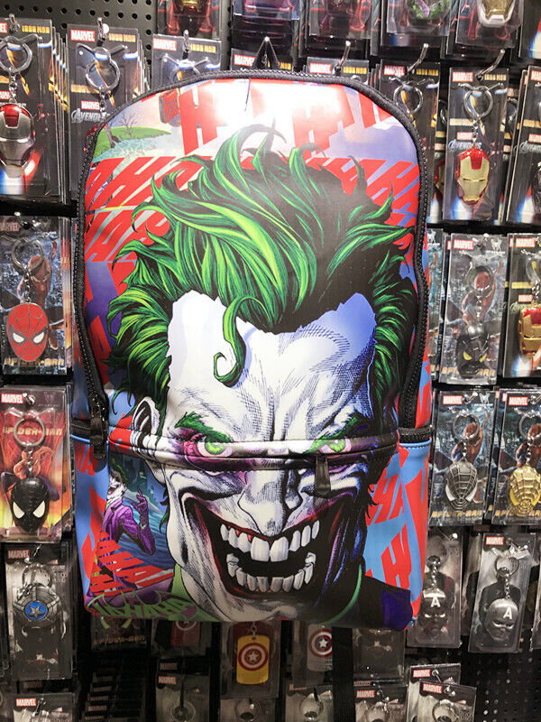 The Joker Collection Schoolbag Red DC Comics Laptop Rucksack Backpack Bioworld