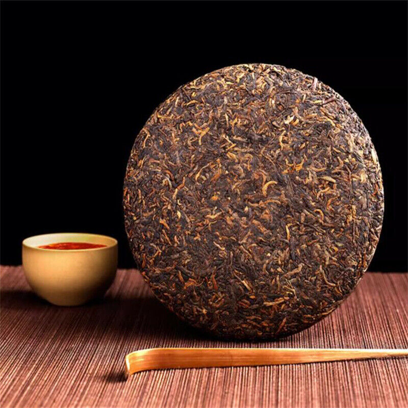357g Yunnan Tea Camphor Flavor Fragrance Ripe Tea Ancient Puerh Tea Cake Tea