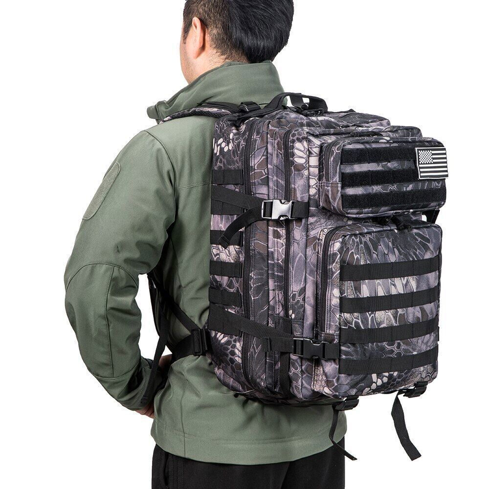 50L Camouflage Tactical Backpack Men Army Bags Hunting Trekking Rucksack Bag