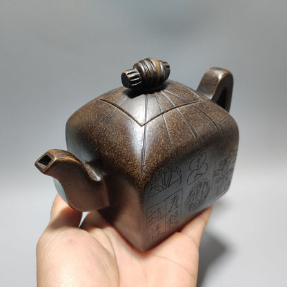Vintage Chinese Yixing Purple Clay Teapot Zisha Ceremony Fashion Gift Teaware