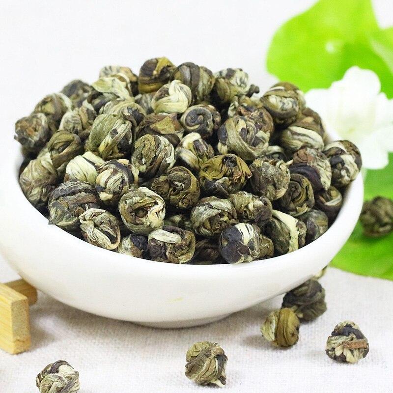 250g 2022/2023 Green Tea Dragon Pearl Natural Jasmine Loose Leaf Dried Tea