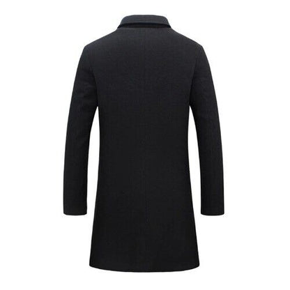 Men Jackets Men Slim Fits Coats Business Mens Long Winter Outwears