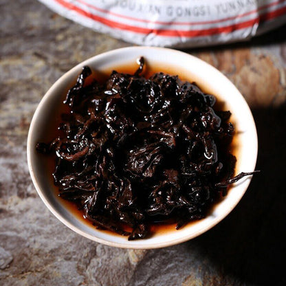 357g Lao Ban Zhang Pu-erh Tea Cake Menghai Heaven Earth Royal Big Tree Ripe Tea