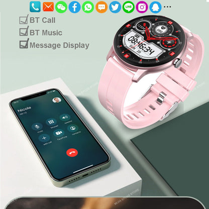 Bluetooth Smart Watch Heart Rate Blood Pressure Monitor Bracelet for iOS Android