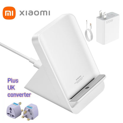 Genuine Xiaomi Vertical Air-Cooled 80W Wireless Charger+120W Fast Charging kit