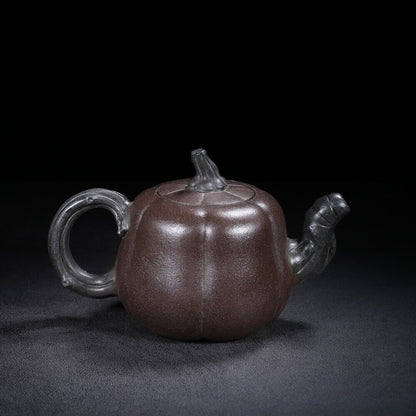 Chinese Yixing Zisha Clay Handmade Exquisite Teapot （南瓜 底款：蒋蓉）