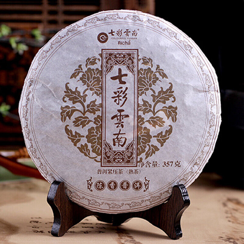 COLOURFUL YUNNAN Qing Feng Xiang Chen Xiang Pu-erh Tea Cake 357g Ripe Puer Pu'er