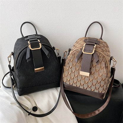 Women Small Backpack School Bag Teenager Girls PU Leather Rucksack Shoulder