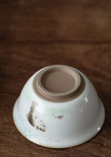Lovely Cat Portable Travel Tea Set with Travel Case