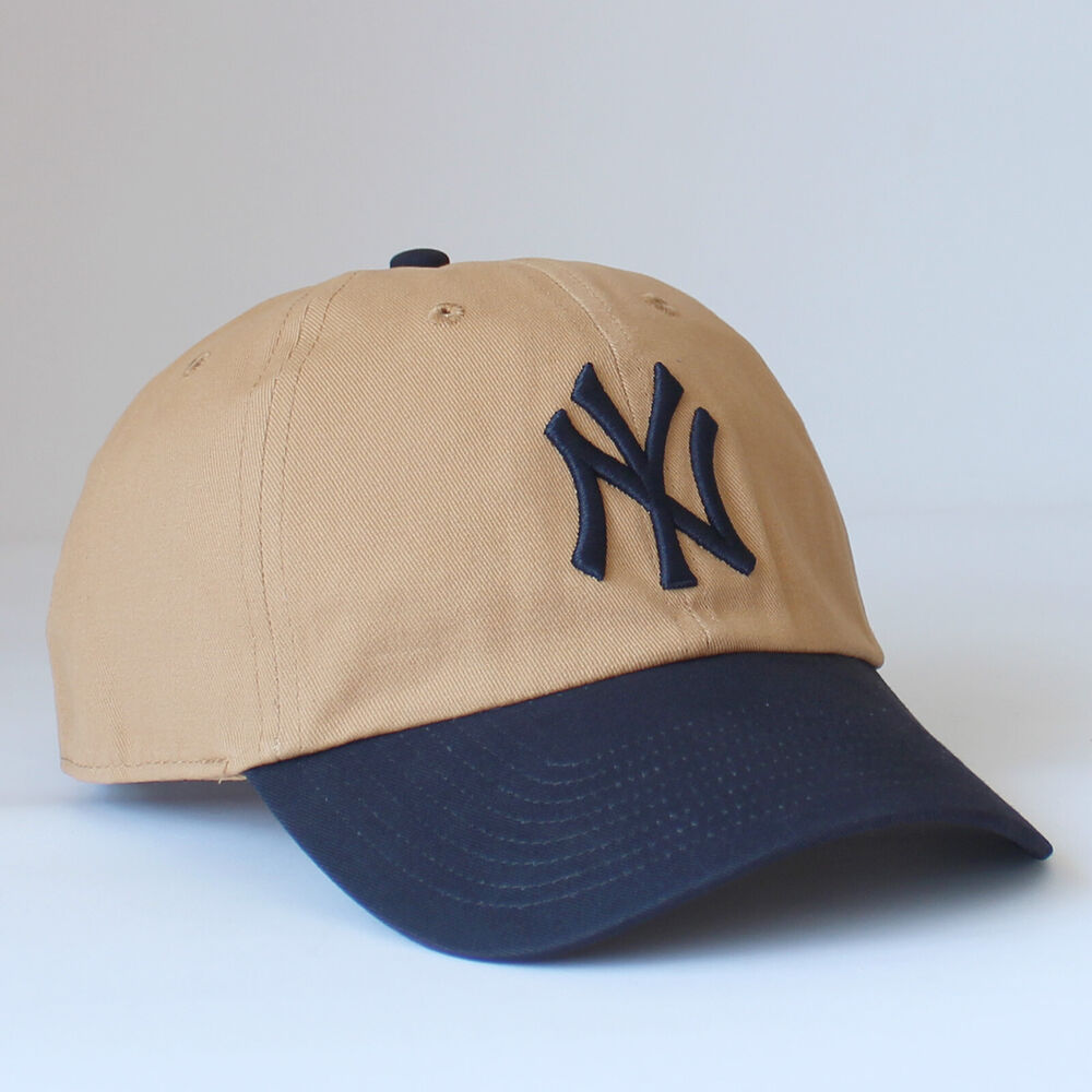 New York Yankees Hat 47 Brand Two Tone Clean Up Ball Hat Dad Cap Run Adjustable