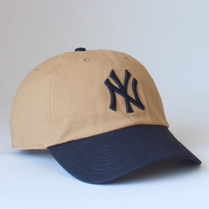 New York Yankees Hat 47 Brand Two Tone Clean Up Ball Hat Dad Cap Run Adjustable