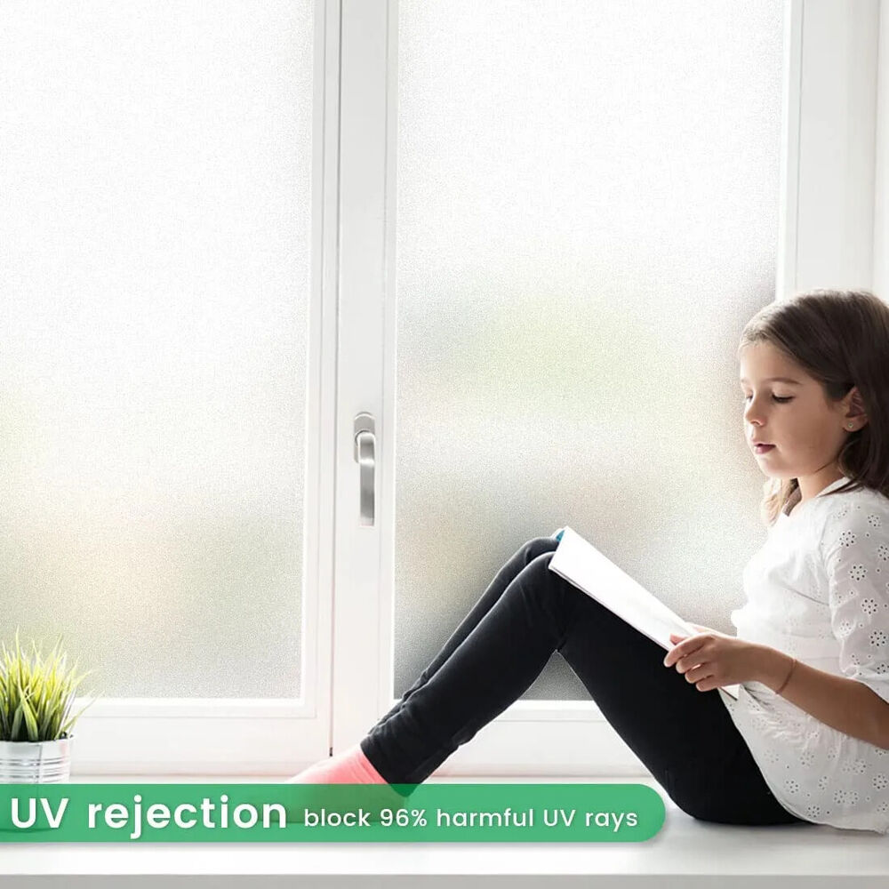Window Film Matte White Privacy Frosted Heat Control Glass Covering Door Sticker