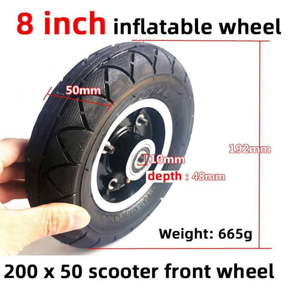 8Inches Outer Tire Inner Tube 200x50 Inflatable Wheel Brake Electric Gas Scooter