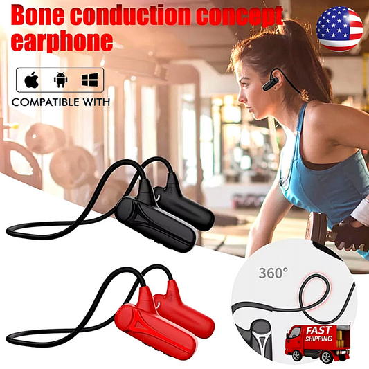 Bone Conduction Headphones Bluetooth 5.0 Wireless Earbuds Outdoor Sport Headset