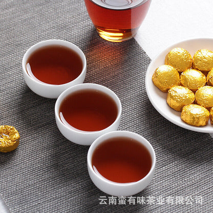 500g Yunnan Pu'er Tea Leaves Glutinous Small Golden Tuo Mini Small Tuo Tea