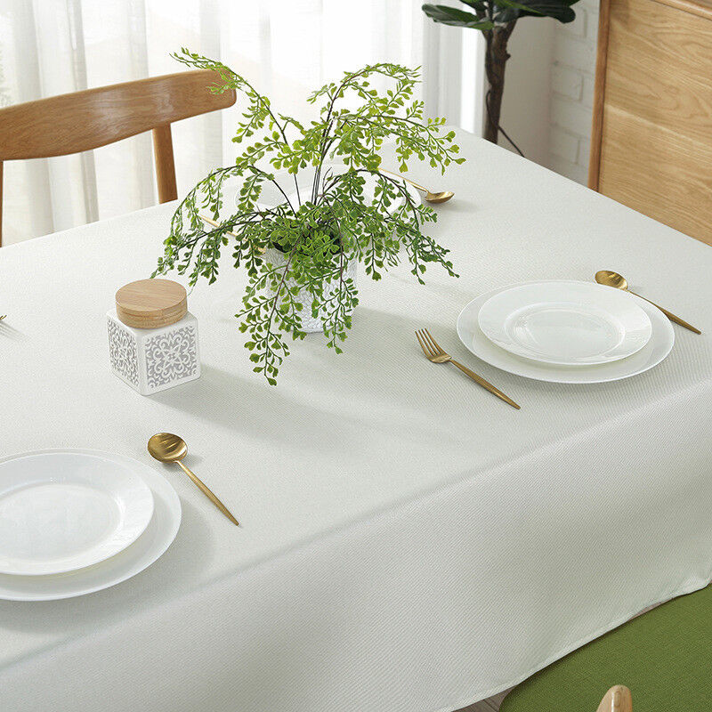 New Solid Oilproof Waterproof Tablecloth Rectangular Tea Table Cloth Home Decor