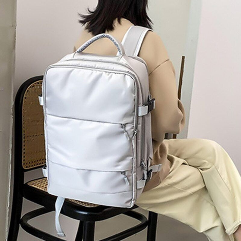 Women Travel Backpack Water Daypack Bag With Luggage Port Backpack