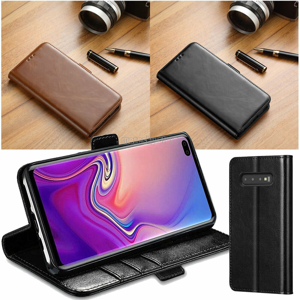 Luxury Leather Flip Stand Wallet Holder Cover Case For Samsung Galaxy S10e Plus+