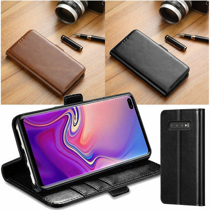 Luxury Leather Flip Stand Wallet Holder Cover Case For Samsung Galaxy S10e Plus+