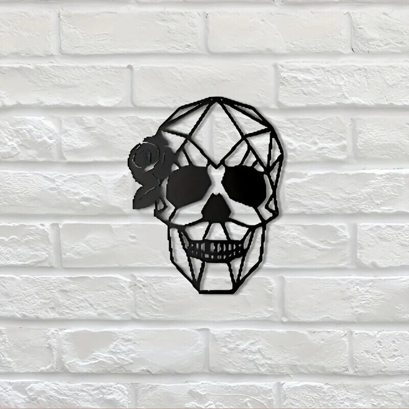 Skull Art Wall Decor Metal Wall Decor Halloween Decor, Decor Modern Art