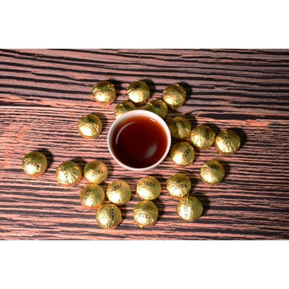 500g Golden Classics Mini Tuocha Original Flavor Ripe Tea Yunnan Pu'er Tea