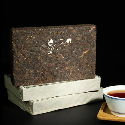 250g Puerh Tea Brick Yunnan Aged Pu-erh Ripe Tea Chinese Natural Pu'er Black Tea