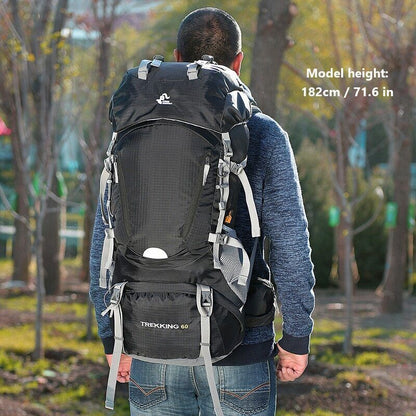 60L Frame Hiking Backpack Camping Trekking Bag Travel Backpack