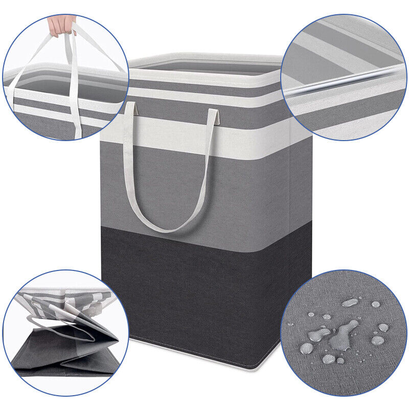 75L Large Laundry Basket Bag Waterproof Freestanding Laundry Basket for Clothes