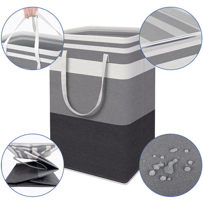 75L Large Laundry Basket Bag Waterproof Freestanding Laundry Basket for Clothes