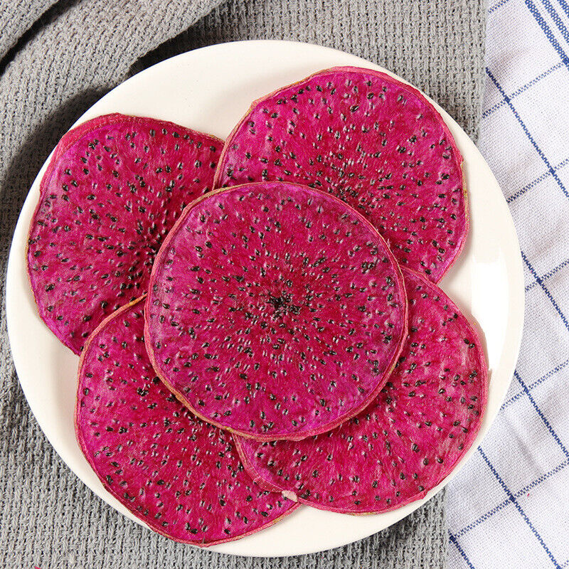 Handbaked pitaya slices of Chinese sweet variety dry red dragon fruit tea-