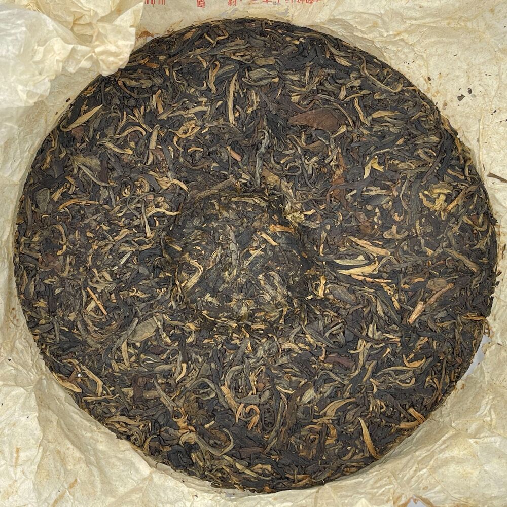 Pu'er tea, 2006, Guoyan Xishuangbanna, Yiwu organic green cake, Yiwu organic green cake, 400g, raw