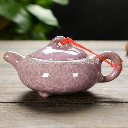 Ceramic Tea Set Ice Crackt Teapot Infuser Kettle Chinese Service Pottery Pot