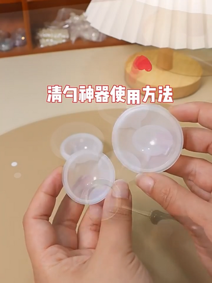 Seal Stamp Tool Soft Silicone Rubber Melting Wax Spoon Cleaner Scrapbook 30-40mm